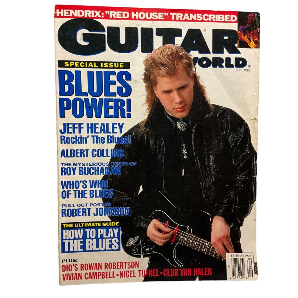 Vintage Guitar World Sept 1990 Issue Blues Power